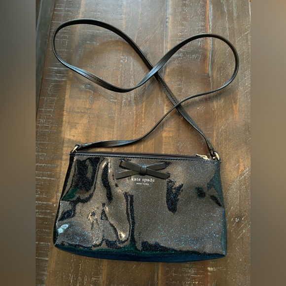 Kate Spade New York Sparkling Dark Blue Crossbody Bag - Picture 1 of 6